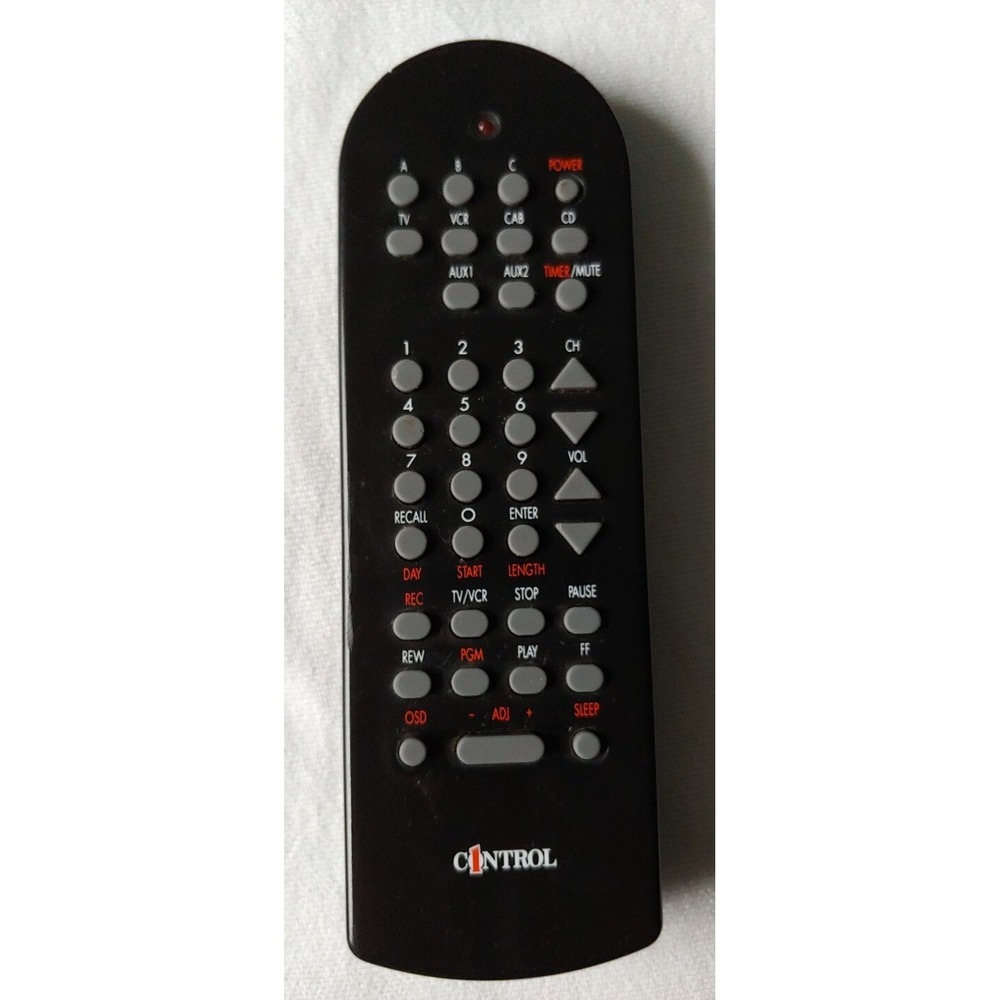 Control 1 Universal Remote Control #8254 Made in Korea Up To 6 Devices